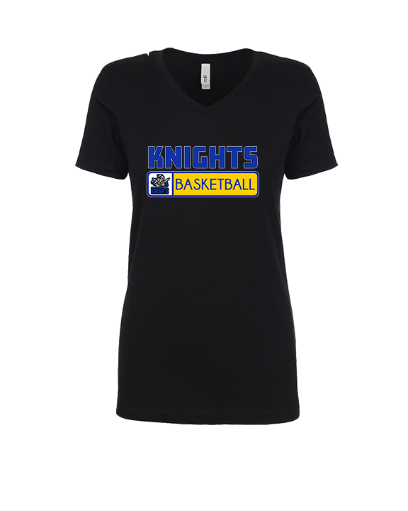 Guardian Christian Academy Basketball Pennant - Womens Vneck