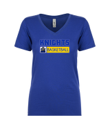 Guardian Christian Academy Basketball Pennant - Womens Vneck