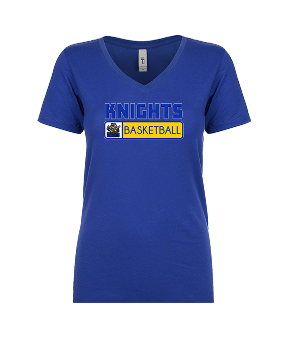 Guardian Christian Academy Basketball Pennant - Womens Vneck