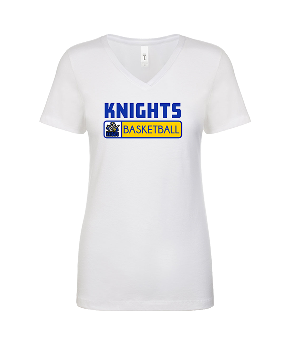 Guardian Christian Academy Basketball Pennant - Womens Vneck