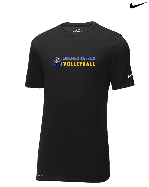 Guardian Christian Academy Volleyball Basic - Mens Nike Cotton Poly Tee
