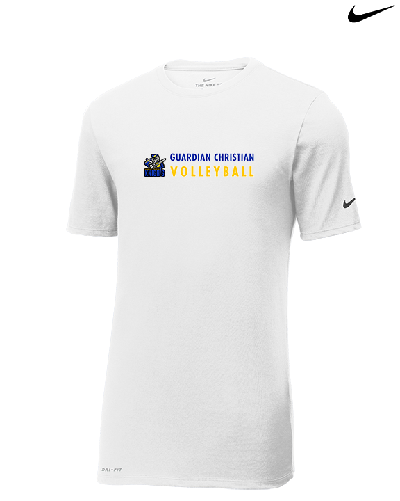 Guardian Christian Academy Volleyball Basic - Mens Nike Cotton Poly Tee