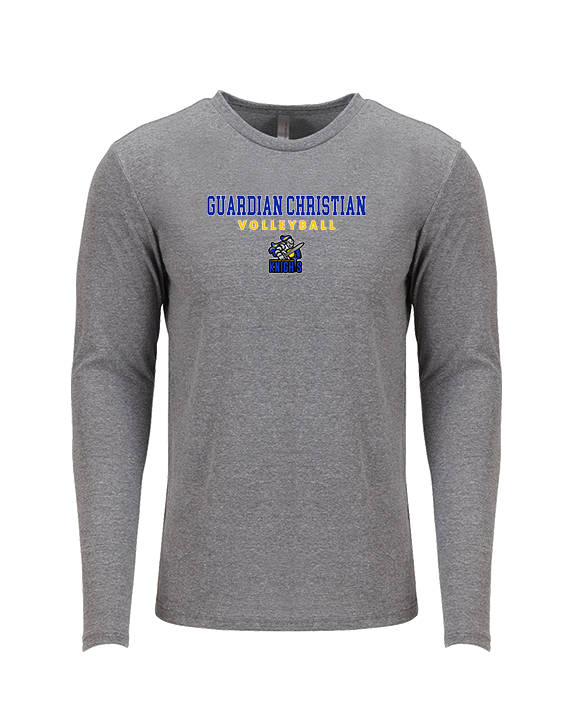 Guardian Christian Academy Volleyball Block - Tri-Blend Long Sleeve