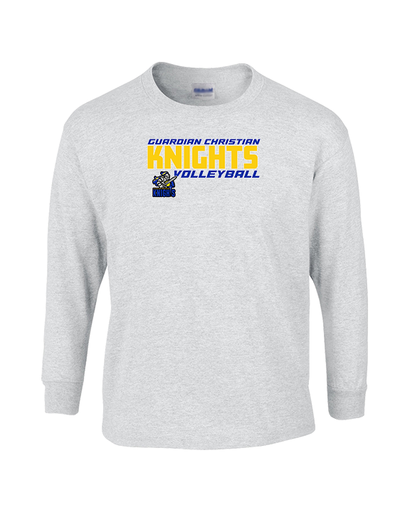 Guardian Christian Academy Volleyball Bold - Cotton Longsleeve