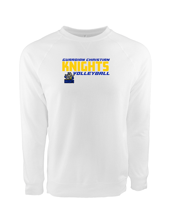 Guardian Christian Academy Volleyball Bold - Crewneck Sweatshirt