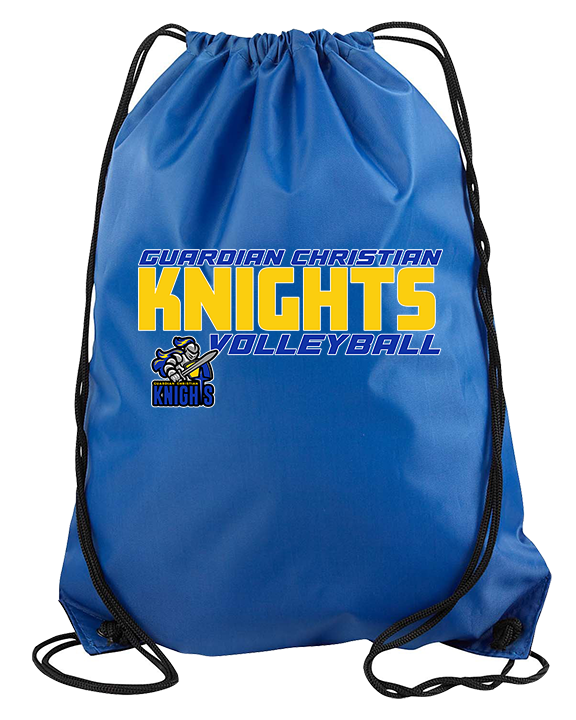 Guardian Christian Academy Volleyball Bold - Drawstring Bag