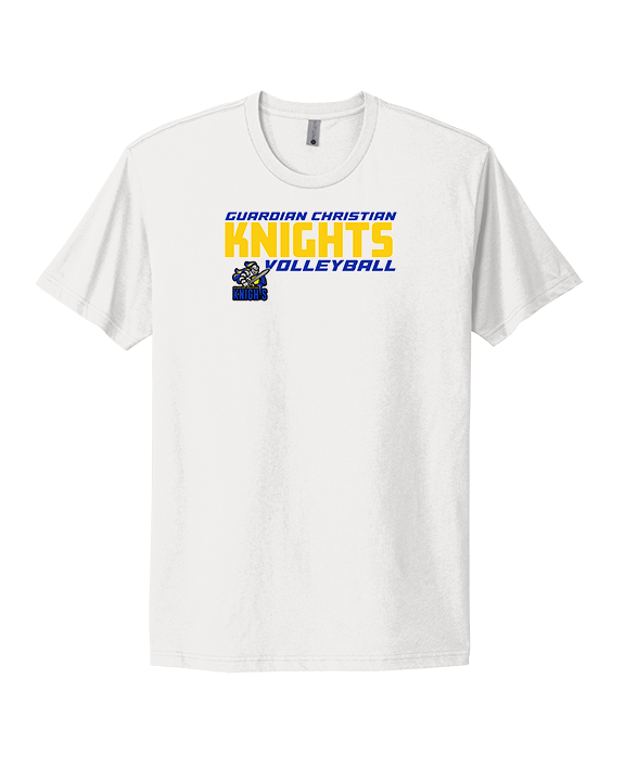 Guardian Christian Academy Volleyball Bold - Mens Select Cotton T-Shirt