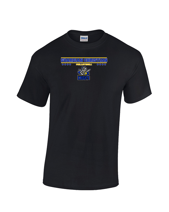 Guardian Christian Academy Volleyball Border - Cotton T-Shirt