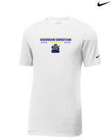 Guardian Christian Academy Volleyball Border - Mens Nike Cotton Poly Tee