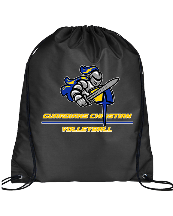 Guardian Christian Academy Volleyball Split - Drawstring Bag
