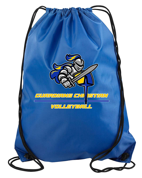 Guardian Christian Academy Volleyball Split - Drawstring Bag
