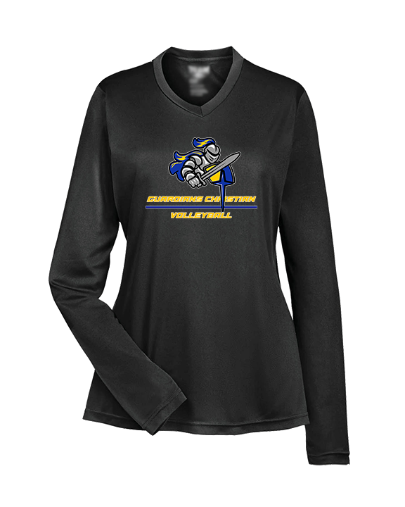 Guardian Christian Academy Volleyball Split - Womens Performance Longsleeve
