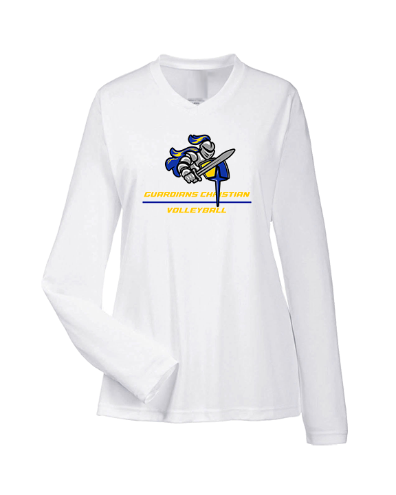 Guardian Christian Academy Volleyball Split - Womens Performance Longsleeve