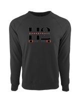H2 Basketball Stacked Zip Code - Crewneck Sweatshirt