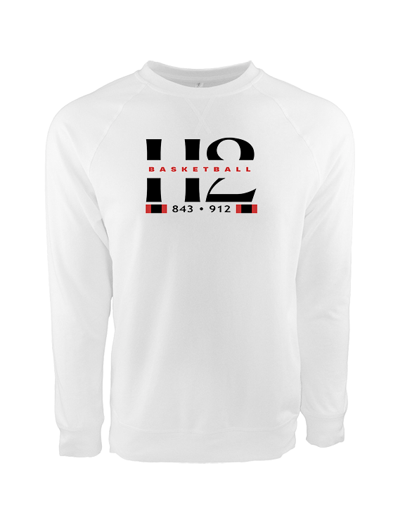 H2 Basketball Stacked Zip Code - Crewneck Sweatshirt