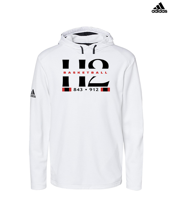 H2 Basketball Stacked Zip Code - Mens Adidas Hoodie