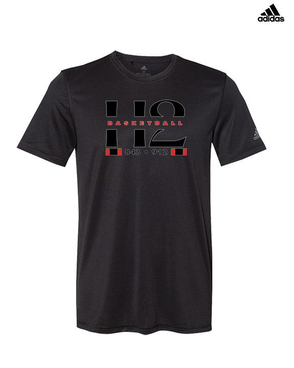 H2 Basketball Stacked Zip Code - Mens Adidas Performance Shirt