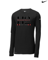 H2 Basketball Stacked Zip Code - Mens Nike Longsleeve