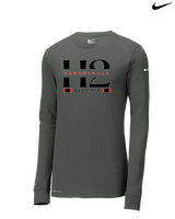 H2 Basketball Stacked Zip Code - Mens Nike Longsleeve