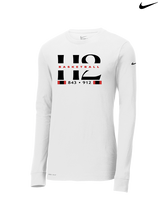 H2 Basketball Stacked Zip Code - Mens Nike Longsleeve