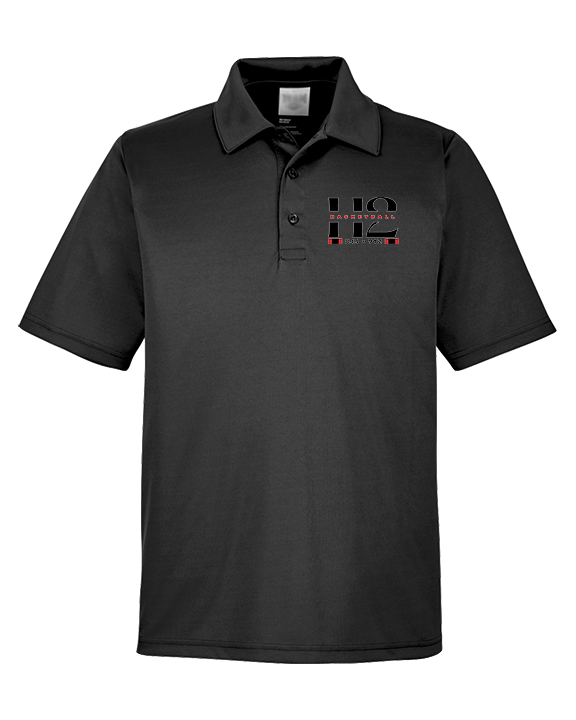 H2 Basketball Stacked Zip Code - Mens Polo