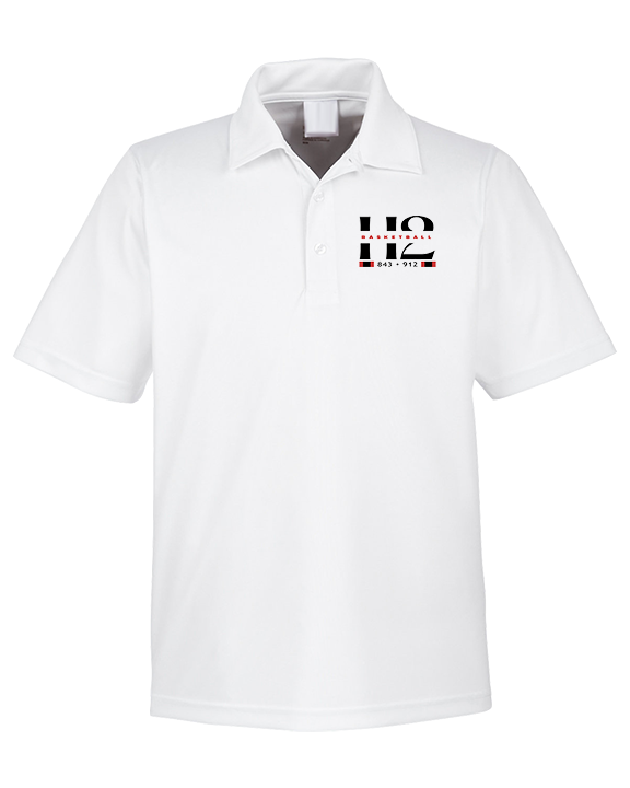H2 Basketball Stacked Zip Code - Mens Polo