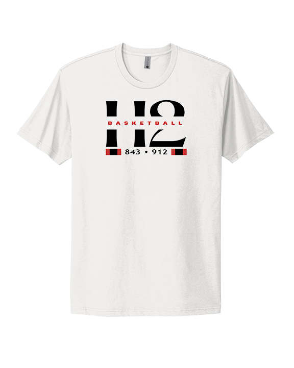 H2 Basketball Stacked Zip Code - Mens Select Cotton T-Shirt
