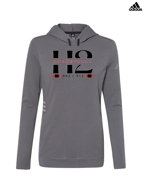 H2 Basketball Stacked Zip Code - Womens Adidas Hoodie