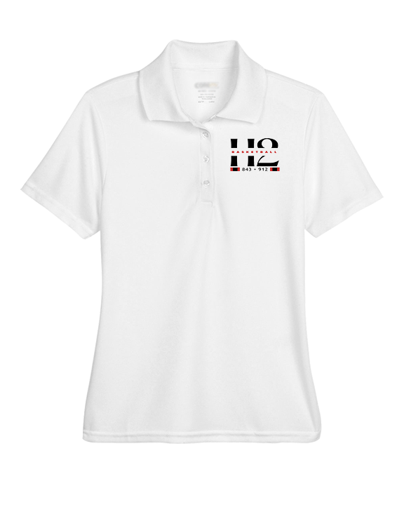 H2 Basketball Stacked Zip Code - Womens Polo