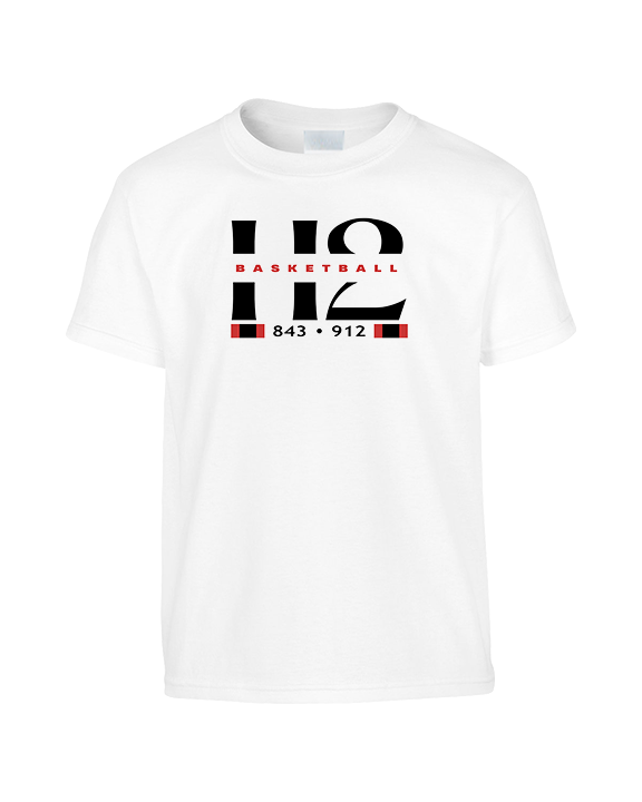 H2 Basketball Stacked Zip Code - Youth Shirt