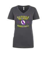 Haleakala Waldorf High Basketball Curve - Women’s V-Neck