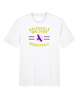 Haleakala Waldorf High Basketball Curve - Youth Performance T-Shirt