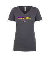 Haleakala HS Boys Basketball Cut - Womens V-Neck