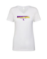 Haleakala HS Boys Basketball Cut - Womens V-Neck