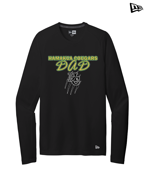 Hamakua Cougars Cheer Dad - New Era Performance Long Sleeve