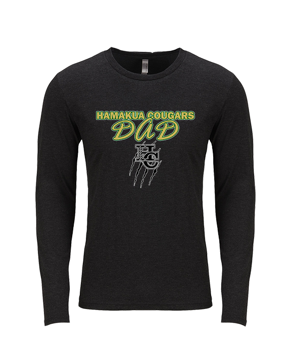 Hamakua Cougars Cheer Dad - Tri-Blend Long Sleeve