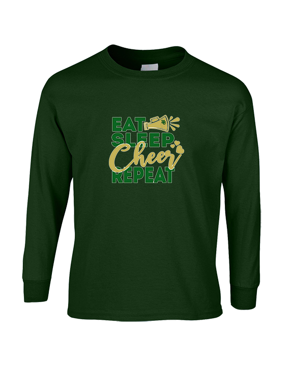 Hamakua Cougars Cheer Eat Sleep Cheer - Cotton Longsleeve