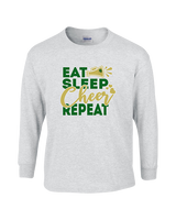 Hamakua Cougars Cheer Eat Sleep Cheer - Cotton Longsleeve