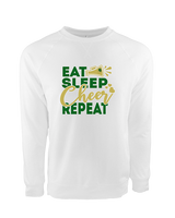 Hamakua Cougars Cheer Eat Sleep Cheer - Crewneck Sweatshirt