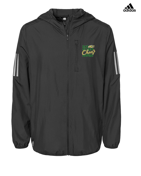 Hamakua Cougars Cheer Eat Sleep Cheer - Mens Adidas Full Zip Jacket