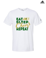 Hamakua Cougars Cheer Eat Sleep Cheer - Mens Adidas Performance Shirt