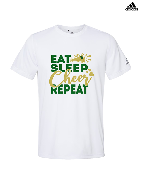 Hamakua Cougars Cheer Eat Sleep Cheer - Mens Adidas Performance Shirt