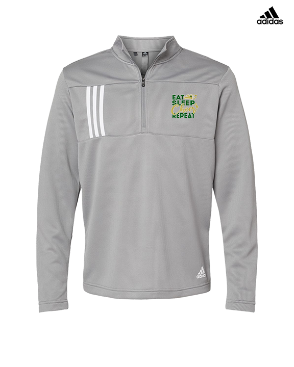 Hamakua Cougars Cheer Eat Sleep Cheer - Mens Adidas Quarter Zip