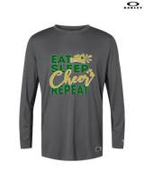Hamakua Cougars Cheer Eat Sleep Cheer - Mens Oakley Longsleeve