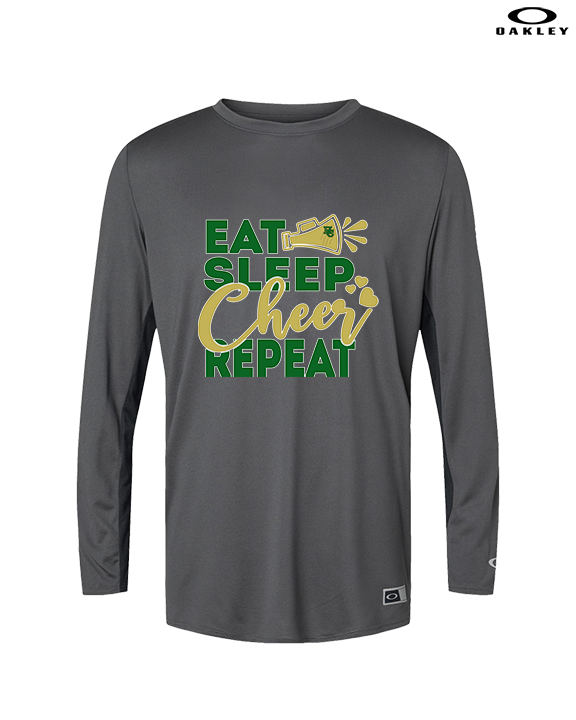 Hamakua Cougars Cheer Eat Sleep Cheer - Mens Oakley Longsleeve