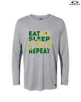 Hamakua Cougars Cheer Eat Sleep Cheer - Mens Oakley Longsleeve