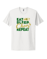 Hamakua Cougars Cheer Eat Sleep Cheer - Mens Select Cotton T-Shirt