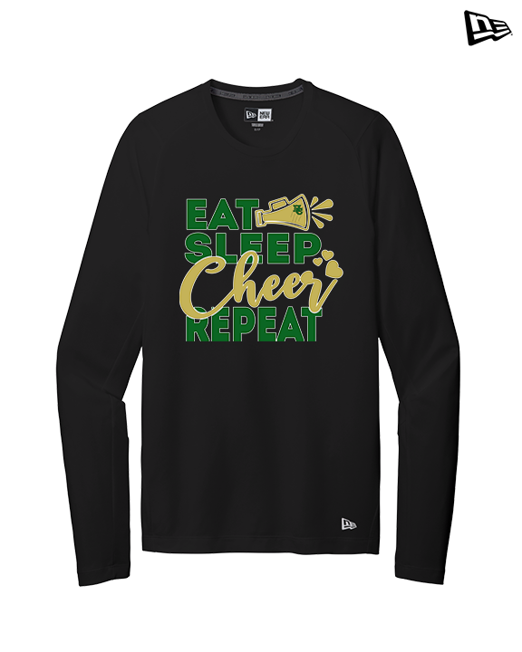 Hamakua Cougars Cheer Eat Sleep Cheer - New Era Performance Long Sleeve