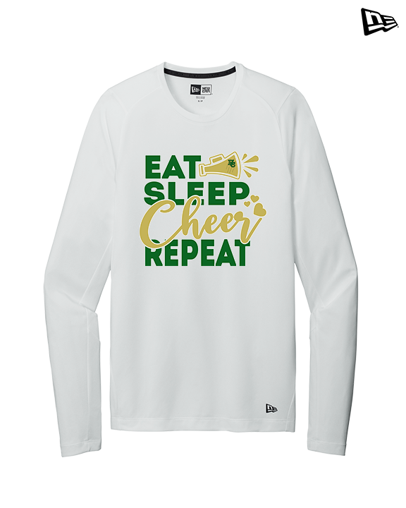 Hamakua Cougars Cheer Eat Sleep Cheer - New Era Performance Long Sleeve