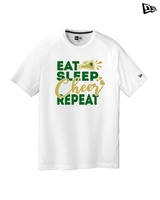 Hamakua Cougars Cheer Eat Sleep Cheer - New Era Performance Shirt